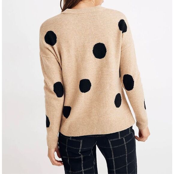 Madewell Dot Graystone Pullover Sweater in Coziest Yarn sz S - Picture 1 of 11
